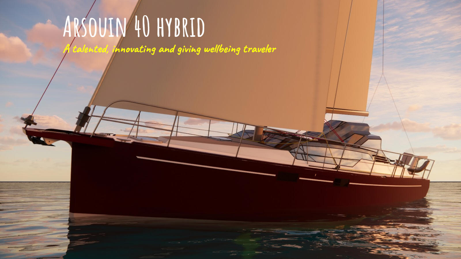 Arsouin 40 hybrid electrics, innovative cruising sailboat